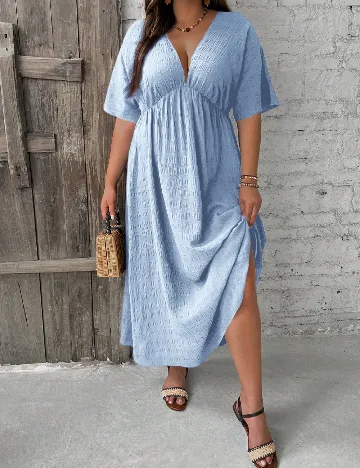 Rochie lunga SHEIN CURVE, albastru