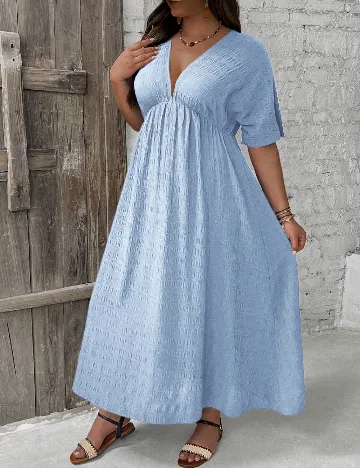 Rochie lunga SHEIN CURVE, albastru