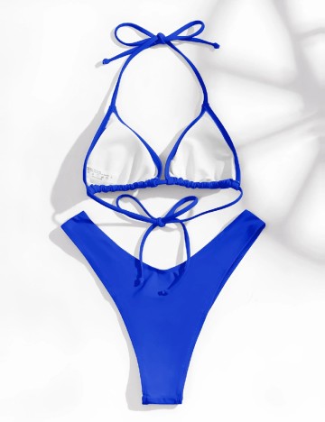 Costum de baie SHEIN, albastru