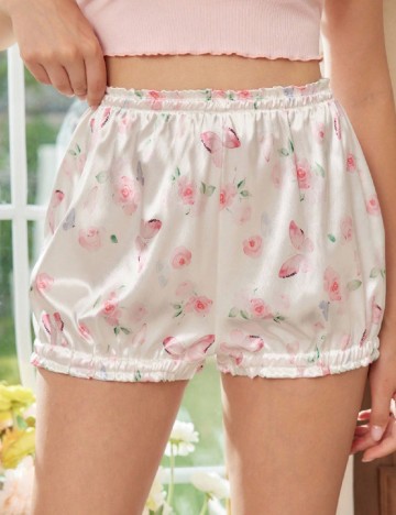 Pantaloni de pijama SHEIN, alb