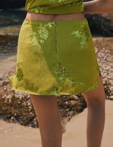 Fusta pantalon SHEIN, verde