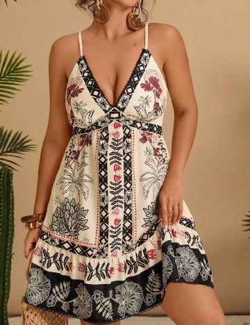 Rochie scurta SHEIN CURVE, mix culori