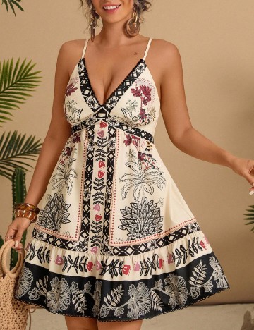 Rochie scurta SHEIN CURVE, mix culori