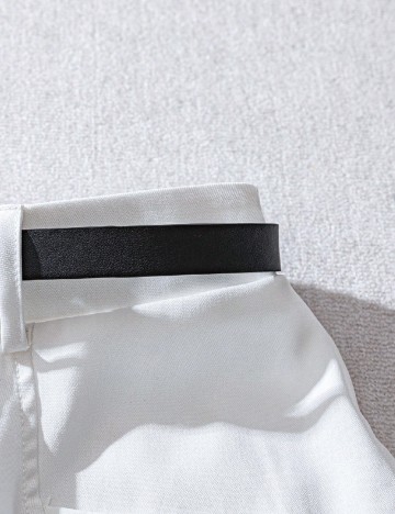 Pantaloni scurti SHEIN, alb