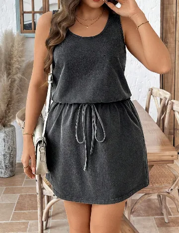 Rochie scurta SHEIN CURVE, gri