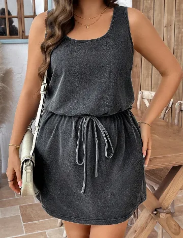 Rochie scurta SHEIN CURVE, gri