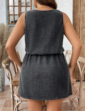 Rochie scurta SHEIN CURVE, gri