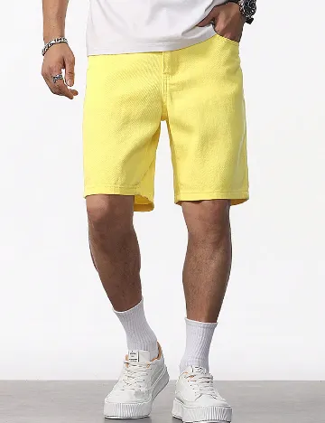 Pantaloni scurti SHEIN, galben