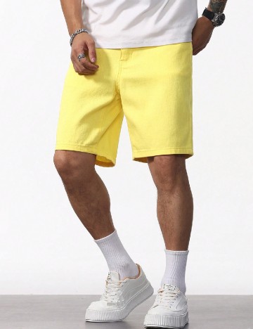 Pantaloni scurti SHEIN, galben