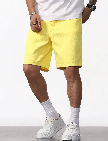Pantaloni scurti SHEIN, galben