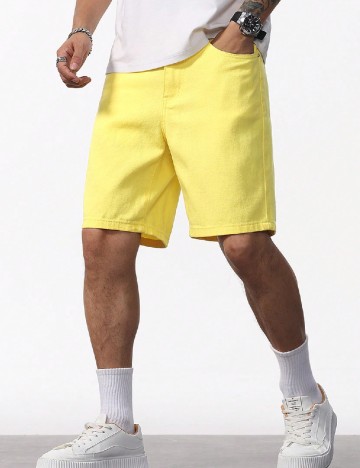 Pantaloni scurti SHEIN, galben