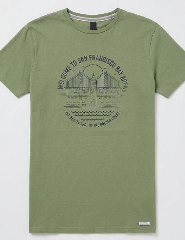 Tricou Pull&Bear, verde