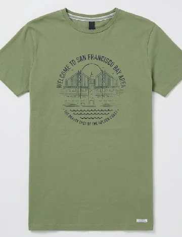 Tricou Pull&Bear, verde