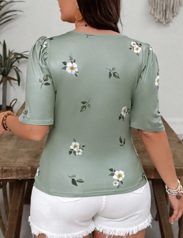 Bluza SHEIN CURVE, verde