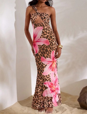 Rochie lunga SHEIN, animal print