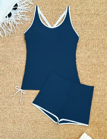 Costum de baie SHEIN, bleumarin