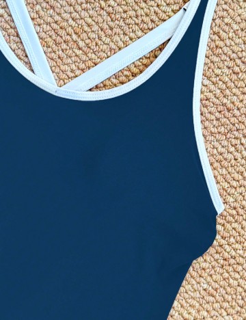 Costum de baie SHEIN, bleumarin
