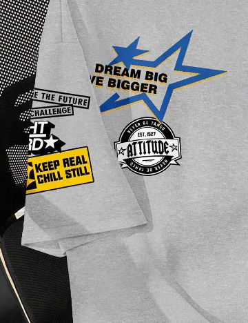 Tricou Shein Kids, gri
