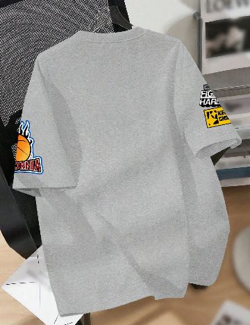 Tricou Shein Kids, gri