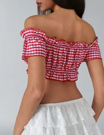 Top SHEIN, roz/rosu