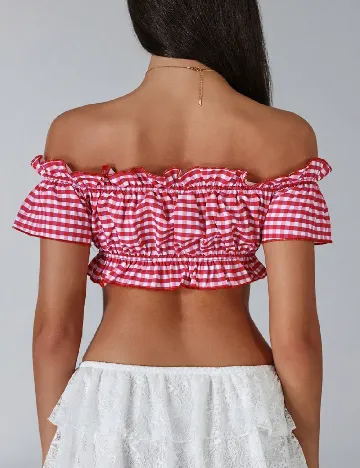 Top SHEIN, roz/rosu