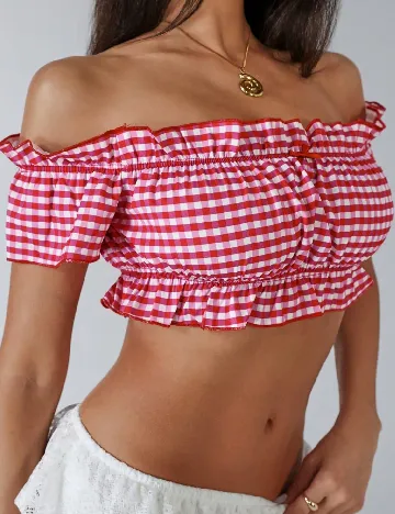 Top SHEIN, roz/rosu