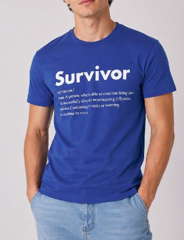 Tricou Bershka, albastru