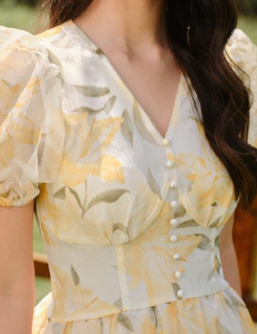 Rochie medie SHEIN, galben