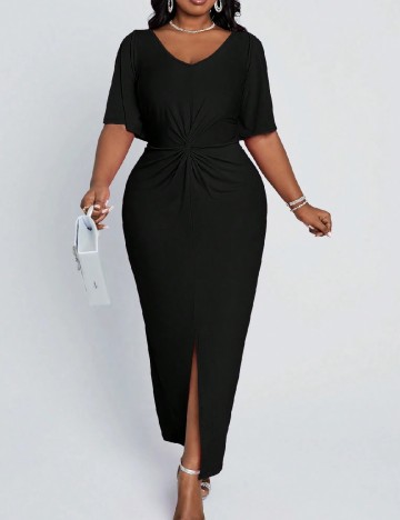 Rochie lunga SHEIN CURVE, negru