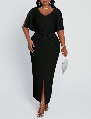 Rochie lunga SHEIN CURVE, negru