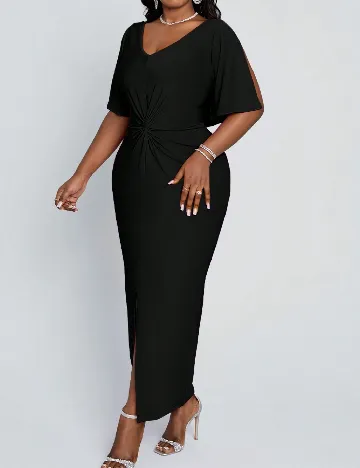 Rochie lunga SHEIN CURVE, negru
