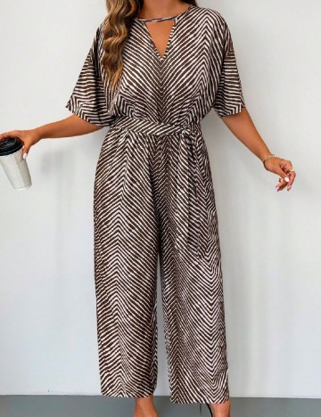 Salopeta SHEIN CURVE, maro
