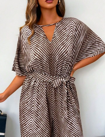 Salopeta SHEIN CURVE, maro