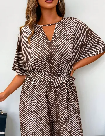 Salopeta SHEIN CURVE, maro