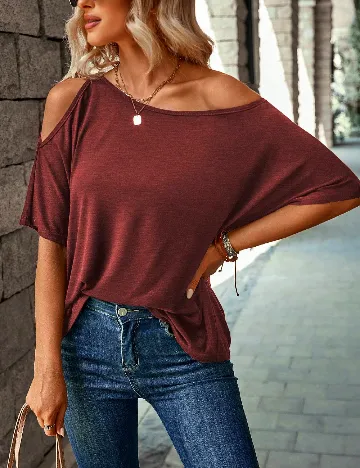 Tricou SHEIN, visiniu
