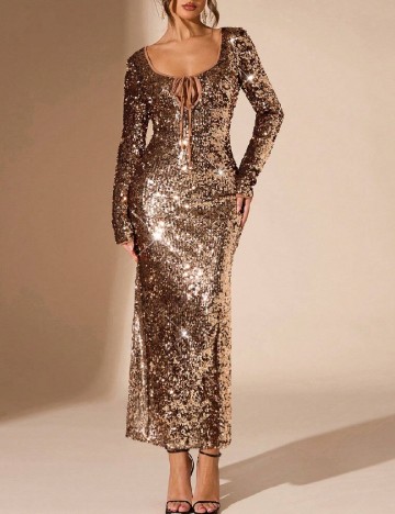 Rochie lunga SHEIN, maro