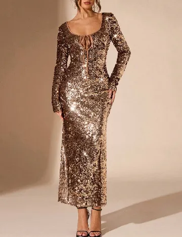 Rochie lunga SHEIN, maro