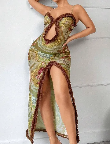Rochie lunga SHEIN, verde