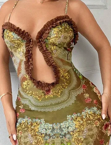 Rochie lunga SHEIN, verde
