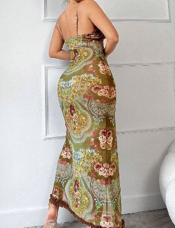 Rochie lunga SHEIN, verde