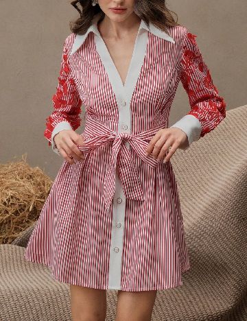 Rochie scurta Anewsta, rosu