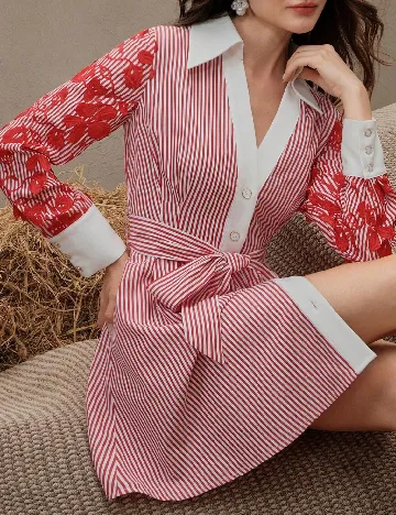 Rochie scurta Anewsta, rosu