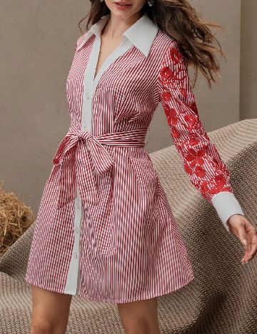 Rochie scurta Anewsta, rosu