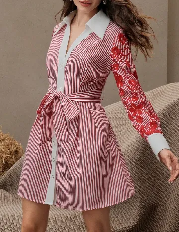 Rochie scurta Anewsta, rosu