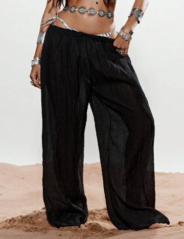 Pantaloni de plaja KIZN, negru