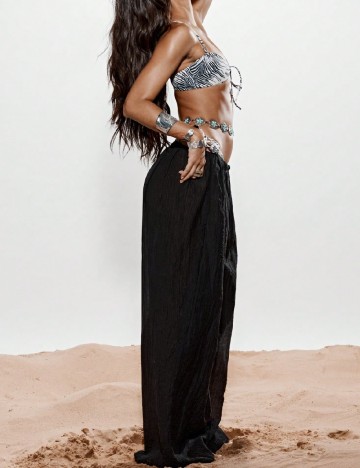 Pantaloni de plaja KIZN, negru