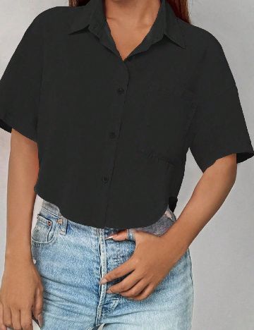 Camasa SHEIN, negru