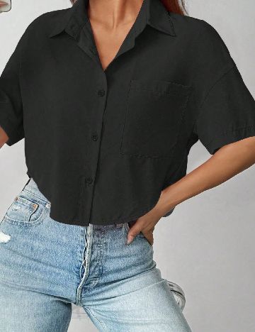 Camasa SHEIN, negru