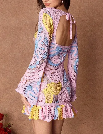 Rochie scurta Savoree, mix culori