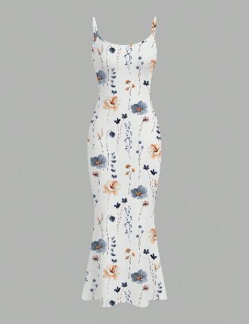 Rochie lunga SHEIN CURVE, alb